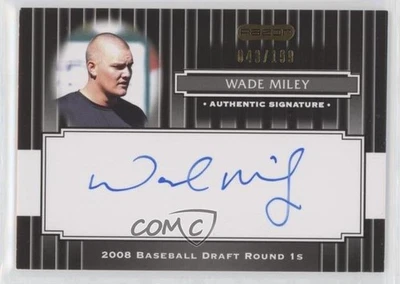 2008 Razor Signature Series Black /199 Wade Miley #145 Auto - Image 1 of 2