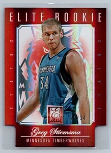2012-13 Panini Elite #249 Greg Stiemsma Minnesota Timberwolves RC Status /34 - Picture 1 of 2