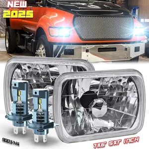 Faro LED alto/bajo haz DRL para Ford E-100 E-250 E-150 E-350 Econoline 5x7" 7x6 - Imagen 1 de 17