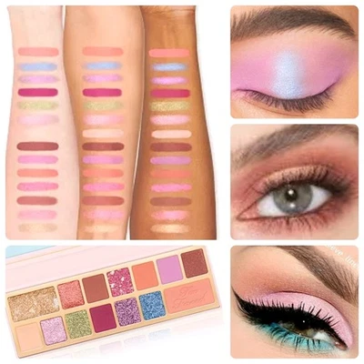 Too Faced Pinker Times Ahead Eyeshadow Palette Positively Playful NIB - Image 1 of 4