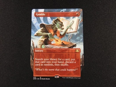 Gamble Borderless NM  [Dominaria Remastered] Mtg Magic Free Tracking! - Image 1 of 2