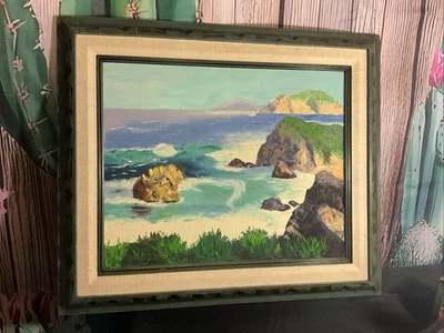 Pintura Acrílica Lori Struthers Shoreside Enmarcada Original Firmada 26,5 x 22,5 pulgadas Foto 1 de 4
