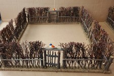 6 Antique Vintage Nativity Christmas Train Twig Willow Stick Fence Gate, Putz?