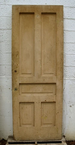 34"x90"x1.75" Antique Vintage Old Victorian Wood Wooden Interior Exterior Door Cover
