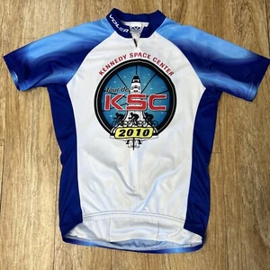 Voler Cycling Jersey Mens Medium White Kennedy Space Center Tour De Ksc 2010 - Picture 1 of 4