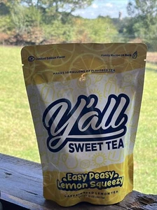 Y'all Sweet Tea 10 pk resealable bag Easy Peasy Lemon Squeezy 🍋 Limited Ed B101 - Picture 1 of 2