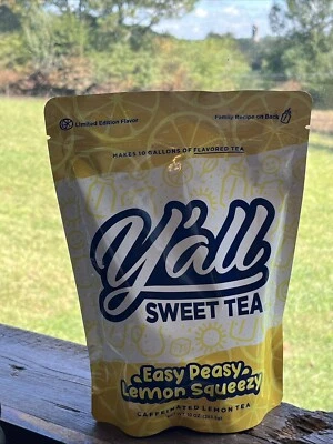 Y'all Sweet Tea 10 paquete bolsa resellable Easy Peasy Lemon Squeezy 🍋 Edición limitada B101 Foto 1 de 2