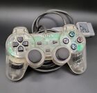 Sony Ps1 Ps2 Playstation Rare Wired Transparent Clear Controller Scph-1200 Oem