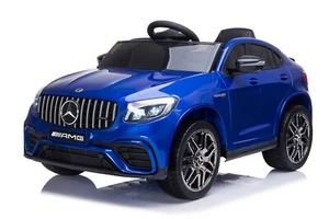 LICENSED MERCEDES BENZ AMG GLC 63S CHILDRENS KIDS RIDE ON CAR PAINTED BLUE 12V - Picture 1 of 5