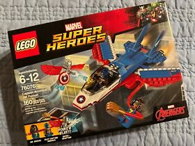 LEGO Marvel Super Heroes Captain America Jet Pursuit (76076) NISB - FAST SHIP!