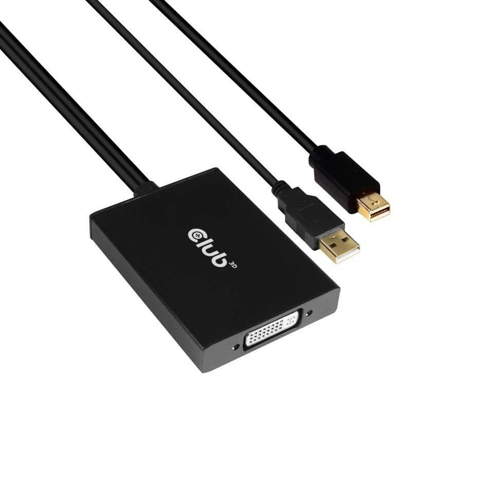 CLUB3D cac-1130 06 m MiniDP/USB-A DVI-D Nero (Minidisplayport 1.2A To Dual - Lin - Immagine 1 di 1
