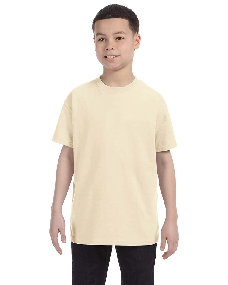 Gildan Youth Short Sleeves Heavy Cotton 5.3 oz XS-XL T-Shirt MG500B - Image 1 of 1