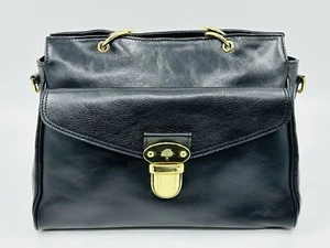 Mulberry Polly Push Lock Tote in Black Shiny Leather - Picture 1 of 15