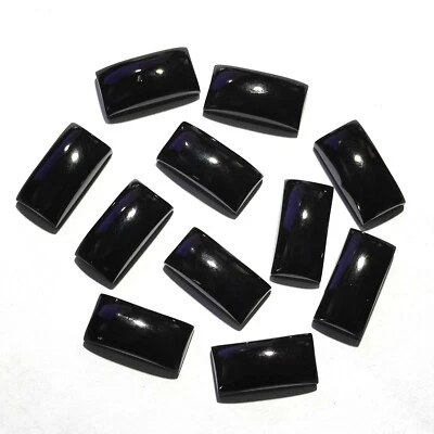 Lote atacado de 10 peças de brincos de pedra preciosa solta ônix indiano natural fazendo cabochão - Imagem 1 de 4