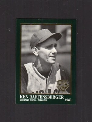 #1414 KEN RAFENSBERGER, 1940 Chicago Cubs | 1995 Megacards/Conlon Collection - Image 1 of 2