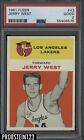 1961 Fleer Basketball #43 Jerry West Los Angeles Lakers RC Rookie HOF PSA 2