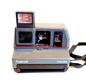 Polaroid Impulse Instant Camera 600 Film W/ Strap Vintage Untested - Foto 1 di 7