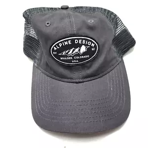 Alpine Design Outerwear Hat Cap Gray Mesh Snapback Boulder Colorado G11D - Picture 1 of 5