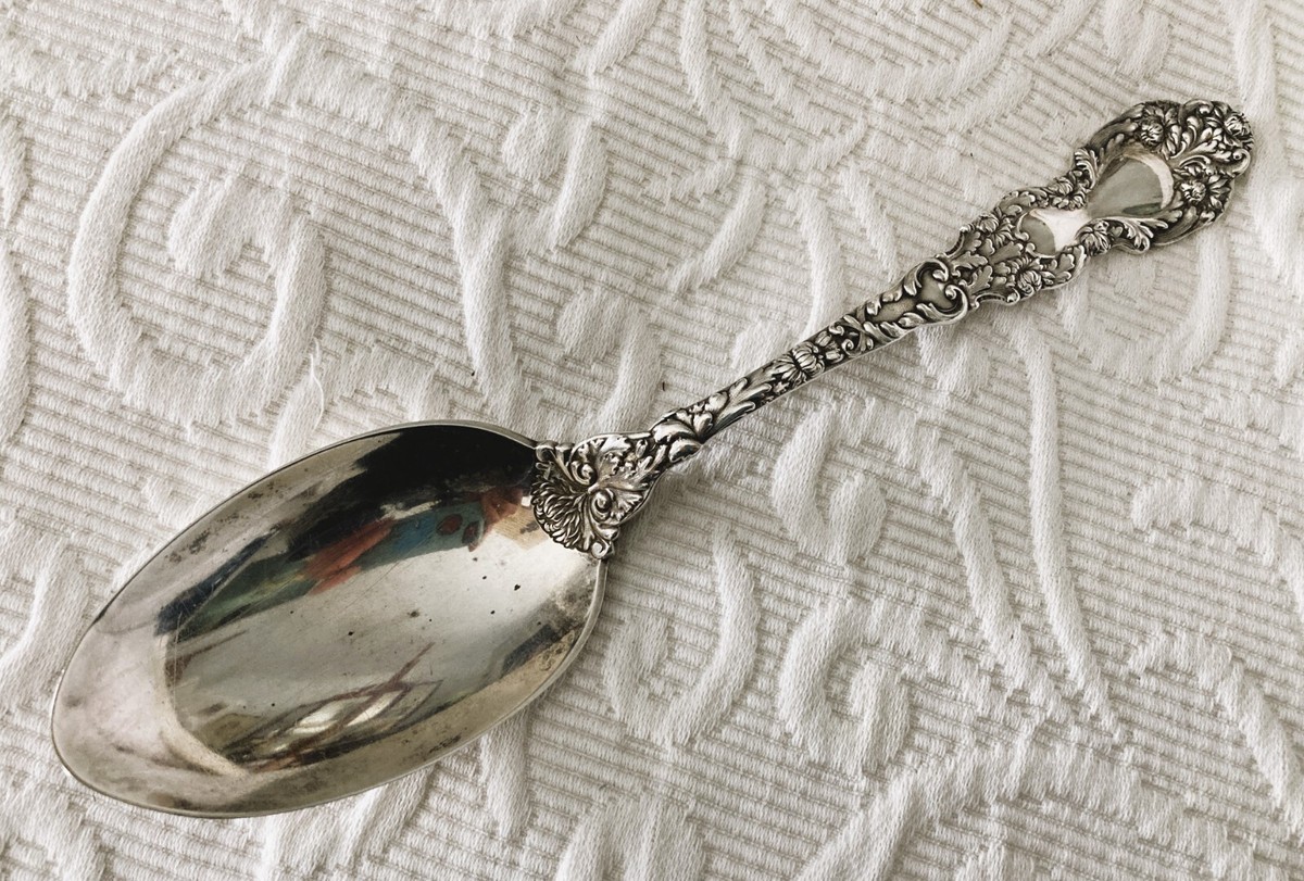 ヴィンテージ　ゴーハム社STERLINGシルバーティースプーン　ゴーハムシルバー Gorham Antique US Sterling Silver Serving Spoons for sale | eBay