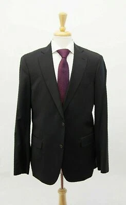 全新带标签 1495 美元迈克尔·巴斯蒂安男式 100% 羊毛细纹印花 2 件套 40L 码 — 第 1/4 张图片