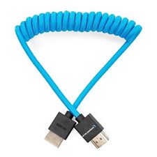 Kondor Blue Coiled Full HDMI To Full HDMI Cable 12 To 24-Inch - Blue