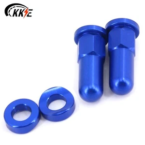 KKE MX Rim Lock Cover Nuts Washers Fit Yamaha YZ125 250F YZ450F WR250F CNC Blue - Picture 1 of 7