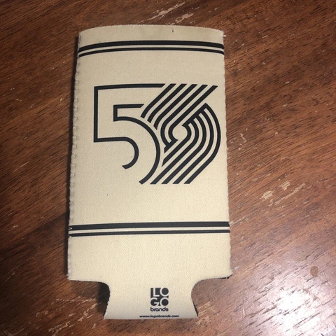 Portland Trailblazers Can Coozie Special Giveaway 50th Anniversary Cover
