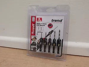 TREND SNAP/CS/SET ORIGINAL 5PCE HSS DRILL & COUNTERSINK SET - Picture 1 of 1