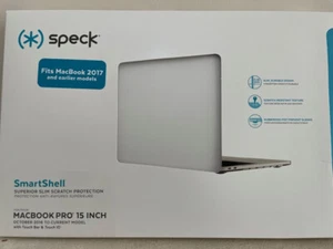 Speck SmartShell Case for Macbook Pro 15” with Touch Bar & ID (2017 2016) Clear - Picture 1 of 4