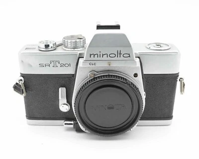 Minolta SRT 201 Silver 35mm SLR Film Camera Body with Body Cap READ (#17845) - Image 1 of 4