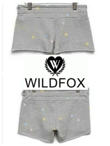 Kids Wildfox Couture Gray Kids Starlet Cutie Sweat Shorts Heather Gray NWT 14 - Picture 1 of 7