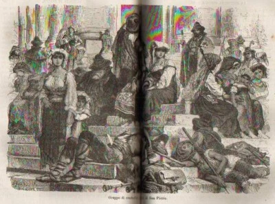 ROMA-GERUSALEMME-VIAGGI-DEVOZIONE-FOLKLORE-SETTIMANA SANTA-ANTICO ILLUSTRATO-800 - Immagine 1 di 3