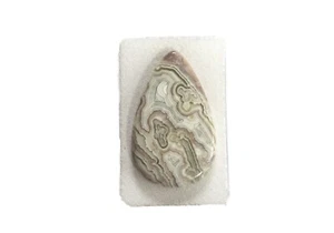Crazy Lace Achat mit Druse - Agate Cabochon 42,9x26,4 mm 38 ct. Nr. U30750 - Bild 1 von 1