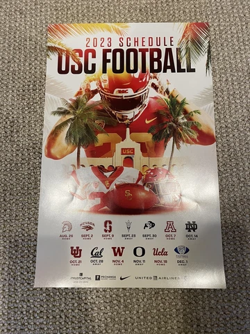 USC Trojans 2023 Schedule Poster SGA Spring Game 4/15/2023 Brand New! Cover