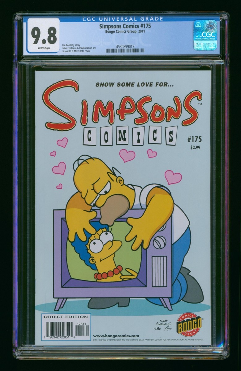 The Simpsons Certified Guaranty Company CGC Comics Graphic