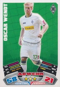 Match Attax 12/13 - 222 - OSCAR WENDT