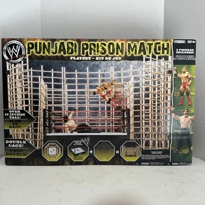 Jakks Pacific WWE Punjabi Prison Match Double Cage & Ring Wrestling Playset NEW - Picture 1 of 10