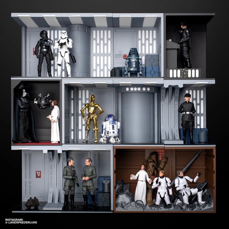 Death Star Station Stackers for 3.75" & 6" Figure Diorama (1:18 & 1:12 scales) - Image 1 of 3