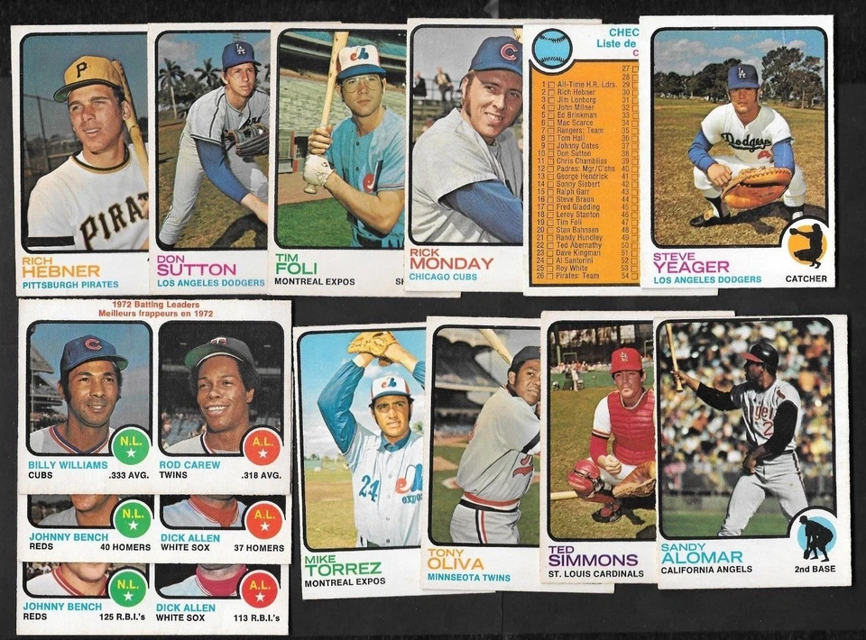 1973 OPC 73 O PEE CHEE TOPPS MLB BASEBALL CARD 1-132 SEE LIST  - Image 1 of 1