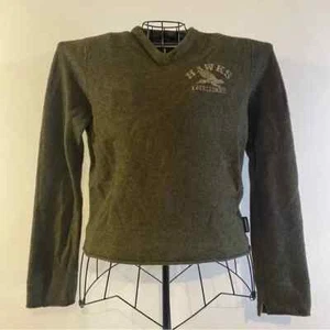 Abercrombie & Fitch Muskelpullover 70% Lammwolle grün Größe S - Bild 1 von 9