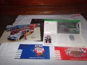 Lot 4 NasCar Items Ticket Stubs Texas Motor Speedway Photo Ted Musgrave 1997 - Bild 1 von 7