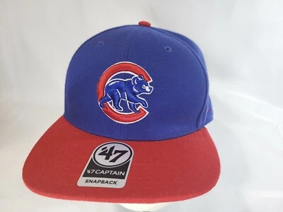 Chicago Cubs 47 Marca Sure Shot Captain Gorra Sombrero Snapback 2 Tonos Foto 1 de 4