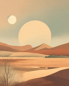 Boho Nature Artistic Wall Art Print Design 8x10 High Quality Glossy Photo - Picture 1 of 1