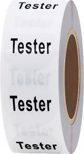Hybsk 20mm Tester Sticker Round Clear Cosmetic Tester Labels Total 500 Adhesi... - Picture 1 of 13