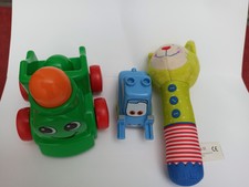 Baby Kleinkind Spielzeug JAKO-O Greifling Rassel Katze grün / Lego Duplo etc.