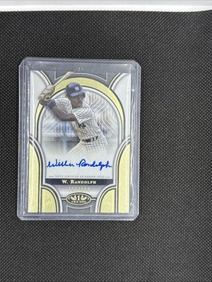 2023 Topps Tier One Prime Performers с автографом /199 Вилли Рэндольф #PPA-WR с автографом - Изображение 1 из 2