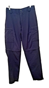 BLAUER Flexforce Dark Navy Blue Zip-Off Rain Cycling Bike Pants # 8822Z Mens 34L - Picture 1 of 7