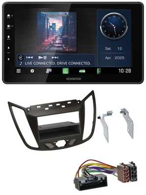 Kenwood MP3 Bluetooth USB DAB Autoradio für Ford C-Max / Kuga - dunkelbraun - Bild 1 von 4