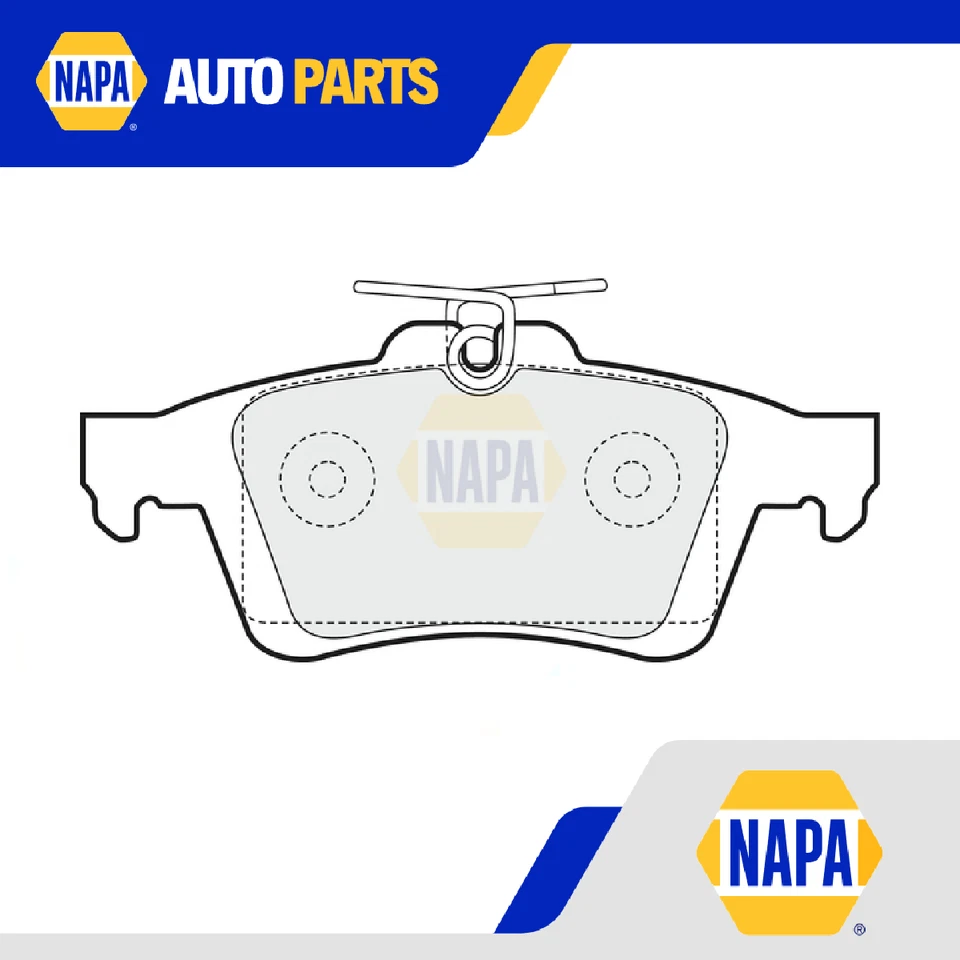 Brake Pads Set fits MAZDA 3 BK 2.0 Rear 03 to 09 NAPA BPYK2648Z BPYK2648ZA New — 第 1/4 张图片