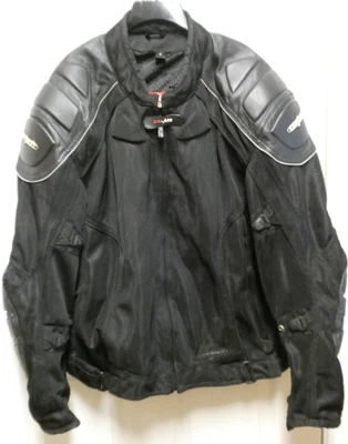 Mens Black Cortech GX Air Sport Series 2 Armored Motorcycle Biker Jacket 2XL - Image 1 of 4